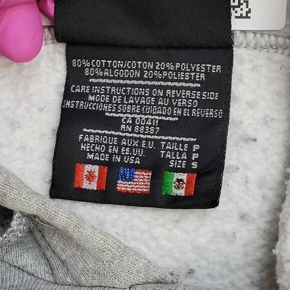 Vintage Y2K Adidas Hoodie Womens Small 22x23 Oversized Crop - Picture 7 of 14